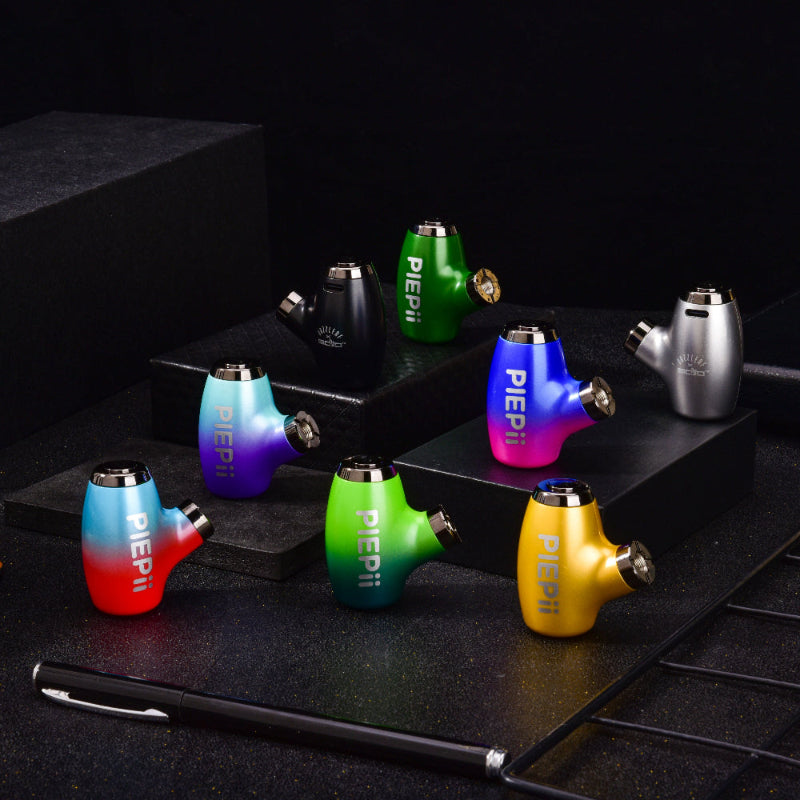 1000mAh Pipe-Style 510 Vape Battery – Variable Voltage with Preheat and Type-C Charging