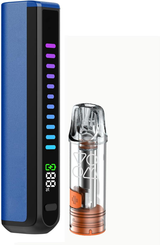 V-MOD Pod Vape E-Cigarette – Refillable Pod System with Built-in 800mAh Battery, 2ml Cartridge, Type-C Charging, LCD Display (No E-Liquid, No Nicotine)
