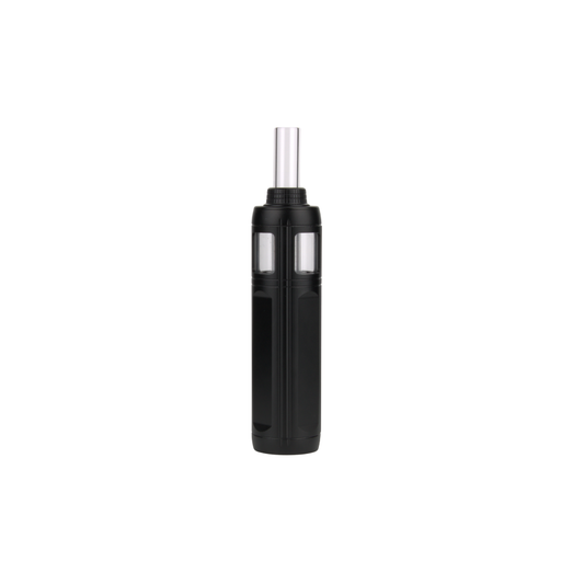 “All-quartz glass vape atomizer with 2600mAh battery, adjustable temperature control, and Type-C charging”