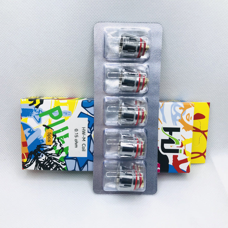 HW-M Mesh Replacement Coils (5-Pack) – 0.15Ω Vape Coils for Small God of War Devices, Sub-Ohm Coil Vape Accessories