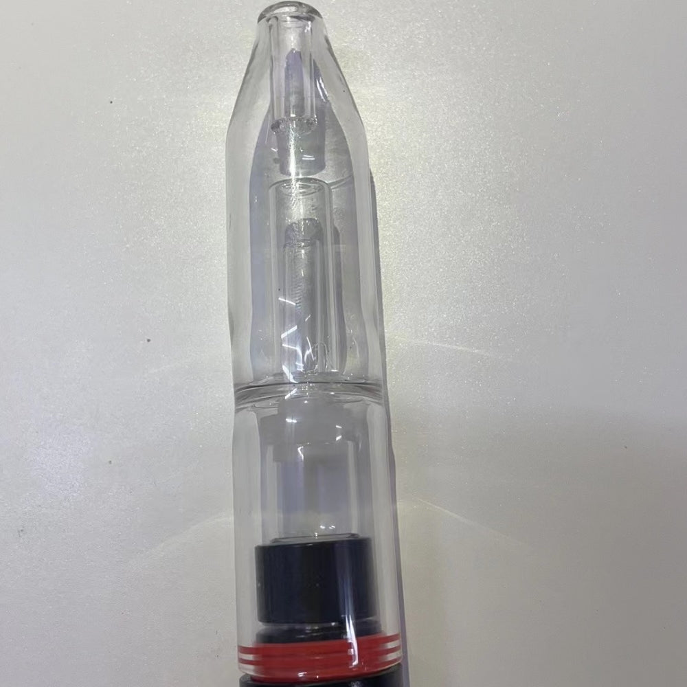 Longmada Motar 3 Water Filter Vape Atomizer Kit – Wax and Dry Herb Vaporizer with Rechargeable Pen and Glass Bubbler