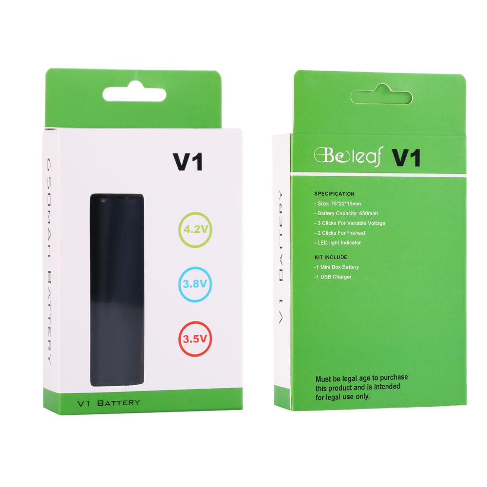 Longmada V1 Black 510 Thread Battery – 650mAh Rechargeable Vape Pen Battery for CBD, Wax & Dry Herb – Aluminum Design