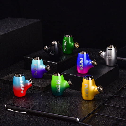 1000mAh Pipe-Style 510 Vape Battery – Variable Voltage with Preheat and Type-C Charging