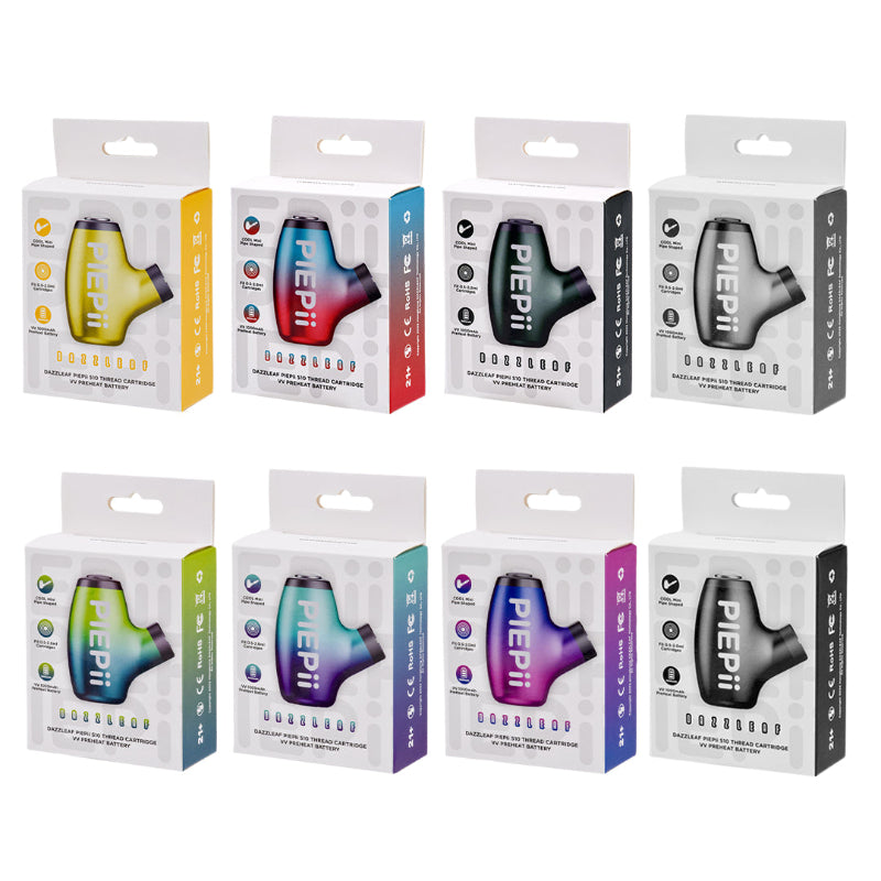 1000mAh Pipe-Style 510 Vape Battery – Variable Voltage with Preheat and Type-C Charging