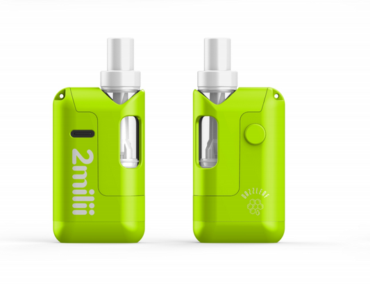 2Milii Super Mini 510 Thread Battery – Compact, Adjustable Voltage, Preheat Function, Type-C Charging for Vape Cartridges
