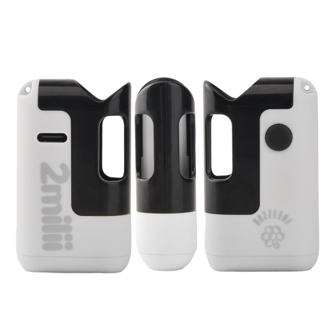 2Milii Concealable 510 Thread Vape Battery – 650mAh Variable Voltage with Preheat and Type-C Charging