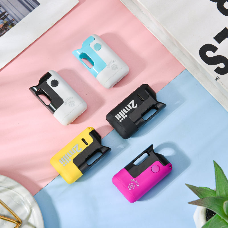 2Milii Concealable 510 Thread Vape Battery – 650mAh Variable Voltage with Preheat and Type-C Charging