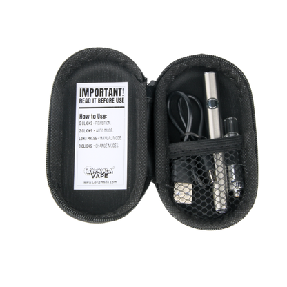 510 vape atomizer kit with glass stainless steel cartridge and 380mAh battery