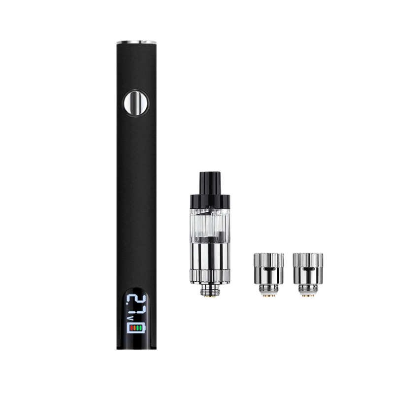 510 vape atomizer with adjustable airflow and magnetic connection, PCTG stainless steel atomizer for vape