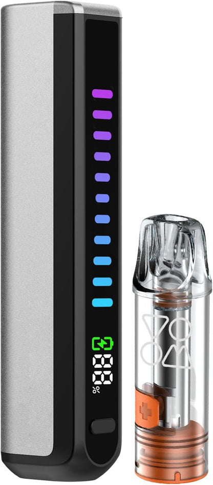 V-MOD Pod Vape E-Cigarette – Refillable Pod System with Built-in 800mAh Battery, 2ml Cartridge, Type-C Charging, LCD Display (No E-Liquid, No Nicotine)