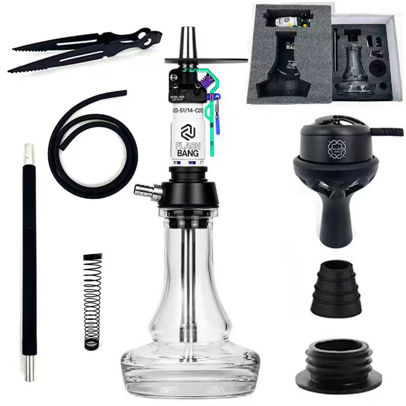 Amotion Flash Bang Arabic Hookah – German Stainless Steel Hookah Pen Set for Smooth Smoking and Vaporizing