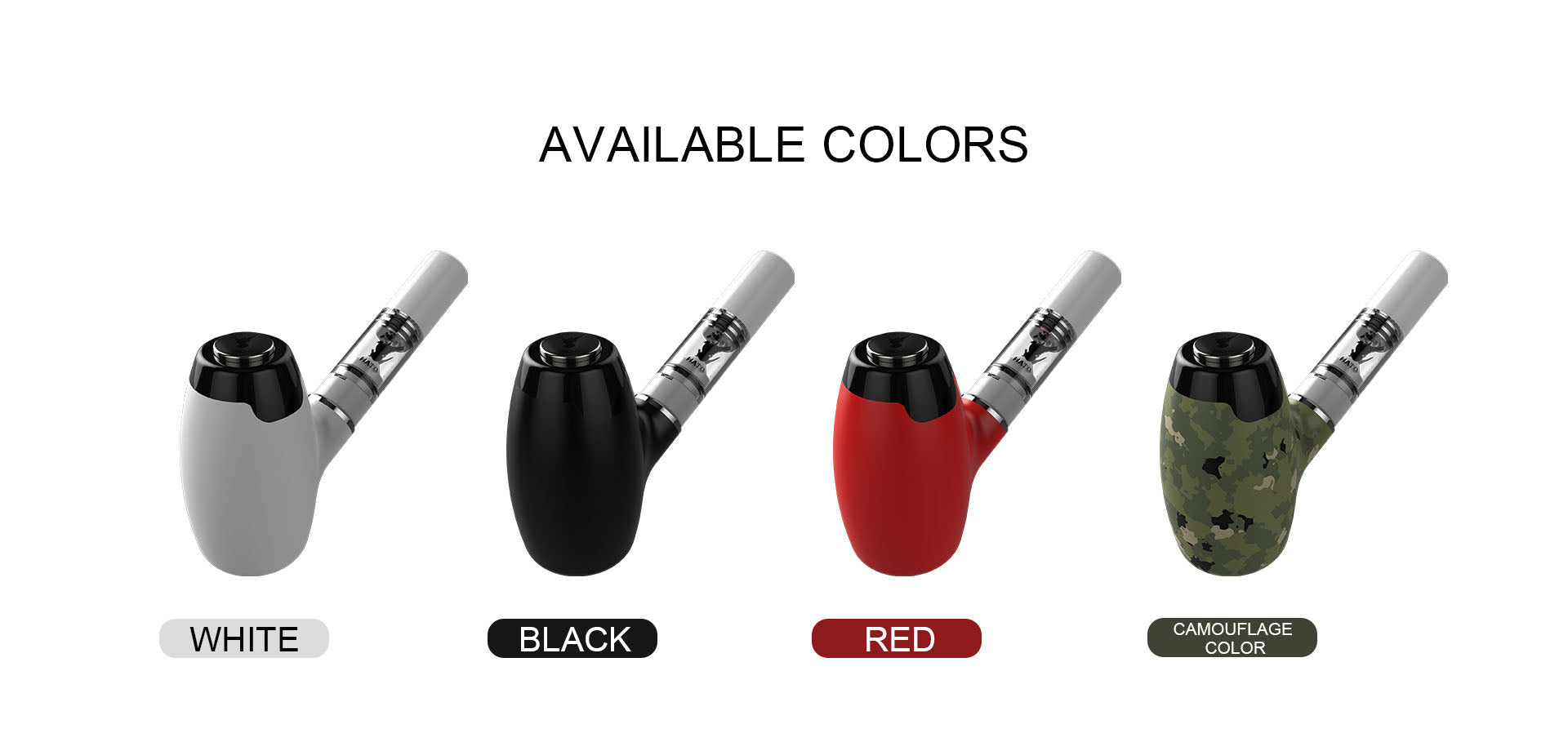 CBD Pipe Battery for Wax – 900mAh 510 Thread Vape Battery Compatible with CBD Oil and Dry Herb Cartridges