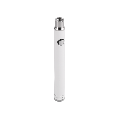 CBD Twist 510 Thread Battery White – Adjustable Voltage Vape Pen Battery for Wax, CBD, and Dry Herb Cartridges