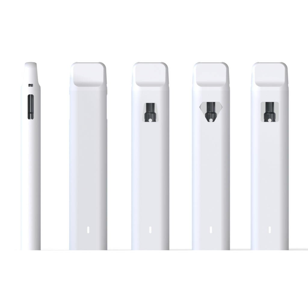 CBD Vape Disposable Pod – 2ml Refillable Device for CBD & THC Oil with Ceramic Coil and Type-C Recharge |White|