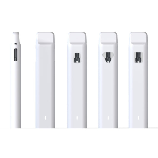 CBD Vape Disposable Pod – 2ml Refillable Device for CBD & THC Oil with Ceramic Coil and Type-C Recharge |White|