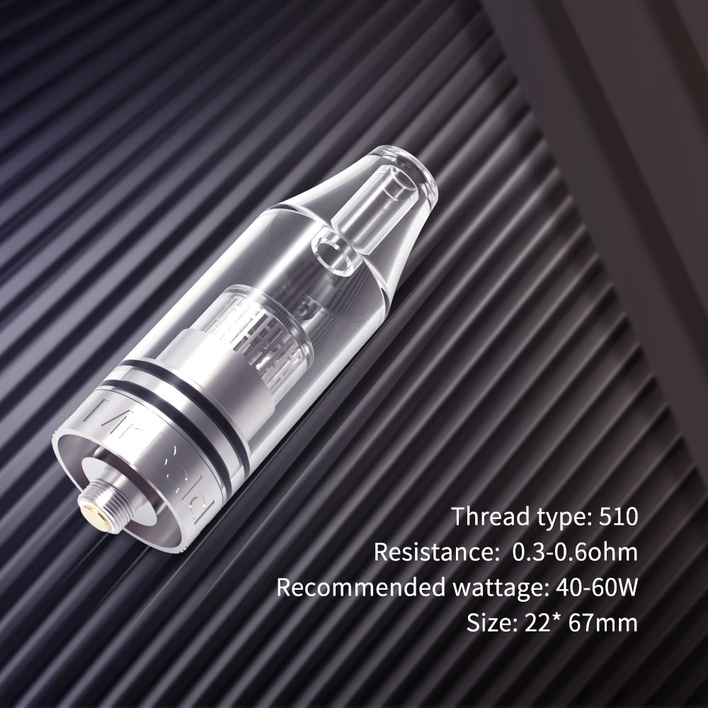 Crystal 1 Vape Pen Vaporizer – 510 Thread Wax Vaporizer with Wickless Quartz Coil for Smooth, Flavorful Hits