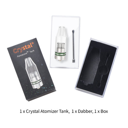 Crystal 1 Vape Pen Vaporizer – 510 Thread Wax Vaporizer with Wickless Quartz Coil for Smooth, Flavorful Hits