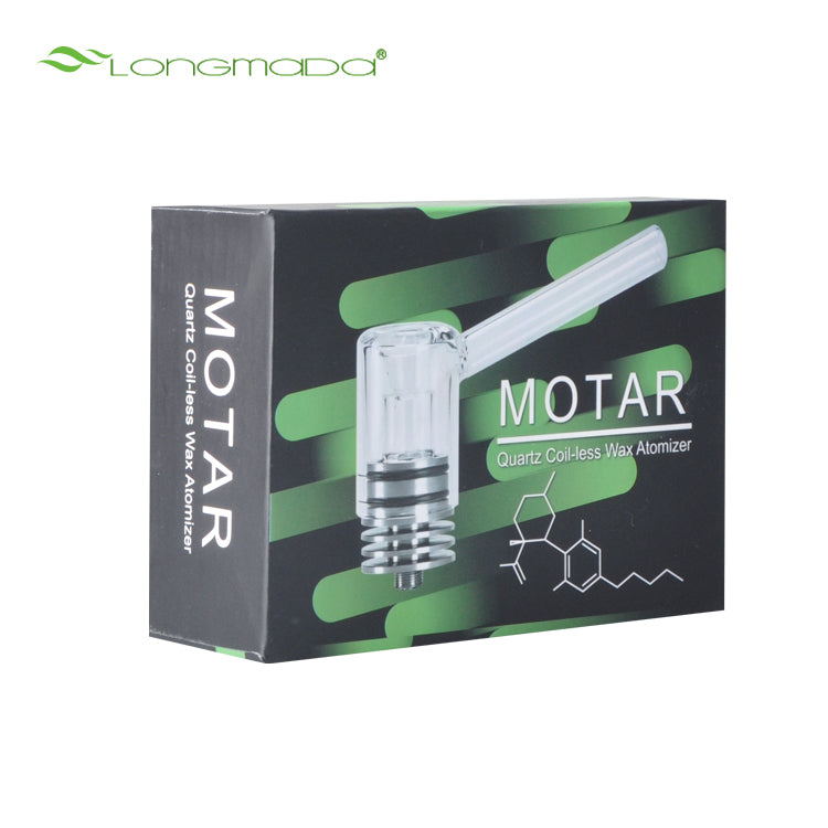 LONGMADA Motar 1 510 Thread Vape Kit – Coilless Quartz Atomizer, Glass Mouthpiece & Rechargeable Battery
