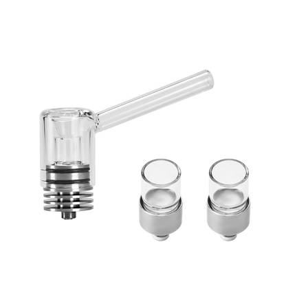 LONGMADA Motar 1 Quartz Coilless Vape Atomizer with 2 Replacement Coils – 510 Thread Vape Accessory Kit for Wax and Herb