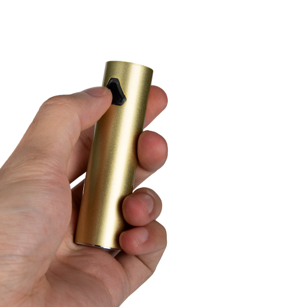 LONGMADA Motar 3 510 Thread Battery (Gold) – Adjustable Vape Battery with Type-C Charger for Wax and Herb