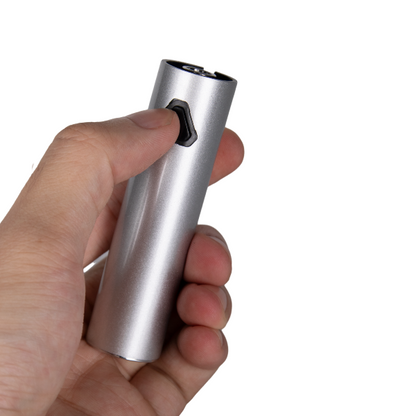 LONGMADA Motar 3 510 Thread Battery (Silver) – Adjustable Vape Battery with Type-C Charger for Wax and Herb