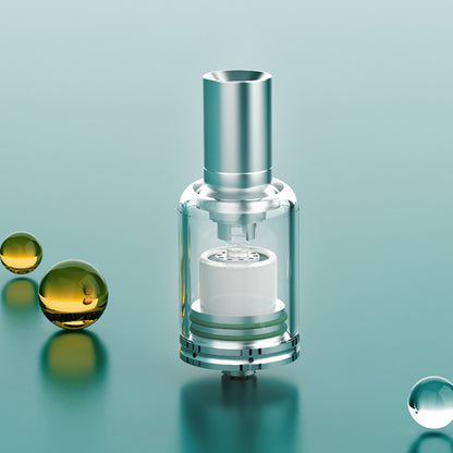 LONGMADA Mr Bald 2 Dry Herb & Wax Atomizer – 510 Thread Vape Pen Attachment with Dual Heating Elements