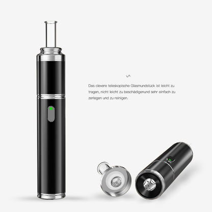 Longmada ABLOOM Compact Dry Herb Vape Pen – 510 Thread Vaporizer with Quartz Chamber & Adjustable Temperature