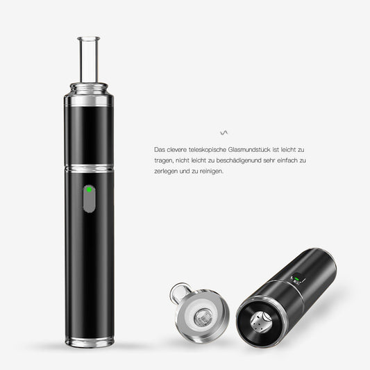 Longmada ABLOOM Compact Dry Herb Vape Pen – 510 Thread Vaporizer with Quartz Chamber & Adjustable Temperature