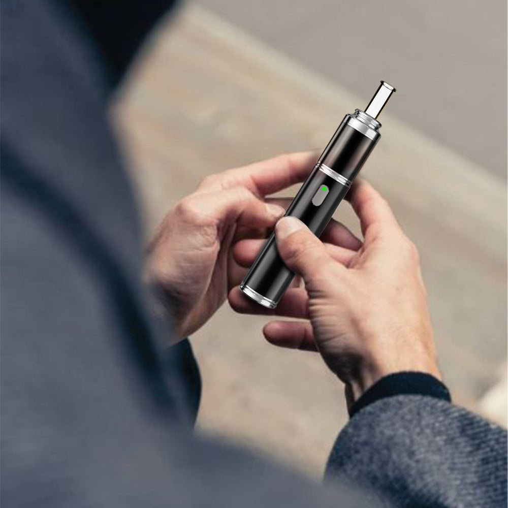 Longmada ABLOOM Compact Dry Herb Vape Pen – 510 Thread Vaporizer with Quartz Chamber & Adjustable Temperature