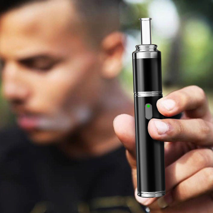 Longmada ABLOOM Compact Dry Herb Vape Pen – 510 Thread Vaporizer with Quartz Chamber & Adjustable Temperature