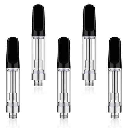 Longmada H10 510 Thread Replacement Atomizer Set Black – 5 Pack Ceramic Vape Atomizer