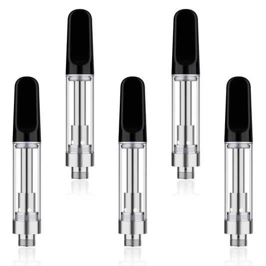 Longmada H10 510 Thread Replacement Atomizer Set Black – 5 Pack Ceramic Vape Atomizer