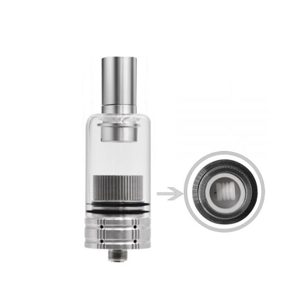 Longmada Mr Bald 3 Atomizer – 510 Thread Vape Atomizer for Dry Herb & Wax with Ceramic & Quartz Chambers