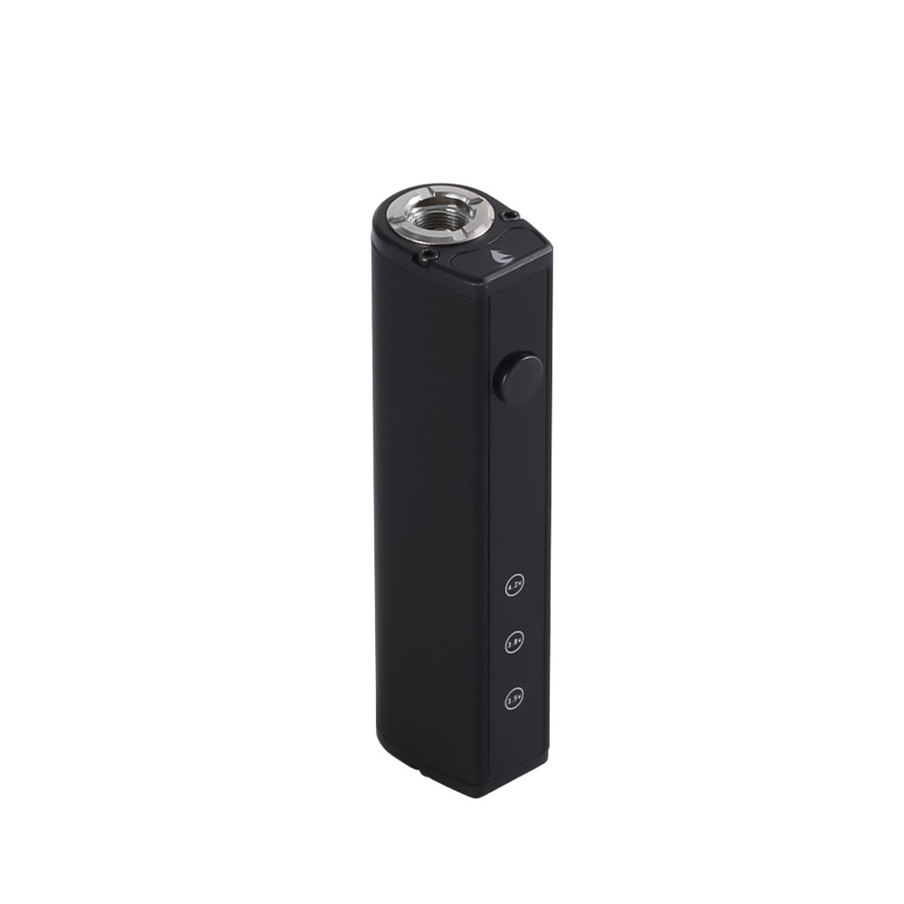Longmada V1 Black 510 Thread Battery – 650mAh Rechargeable Vape Pen Battery for CBD, Wax & Dry Herb – Aluminum Design