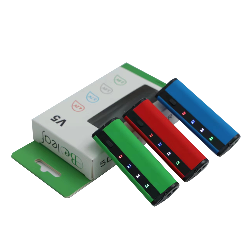 Longmada V5 510 Thread Battery in Red – 500mAh Rechargeable Vape Pen Battery for Dry Herb, Wax & CBD Oils – Portable Aluminum Design