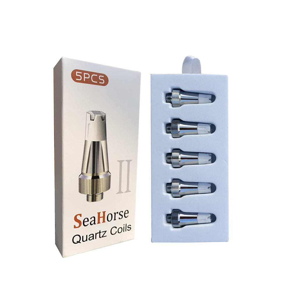 Lookah Seahorse Coil-II Ceramic 510 Vape Coils – Wax Dab Pen Replacement Coils (5-Pack)
