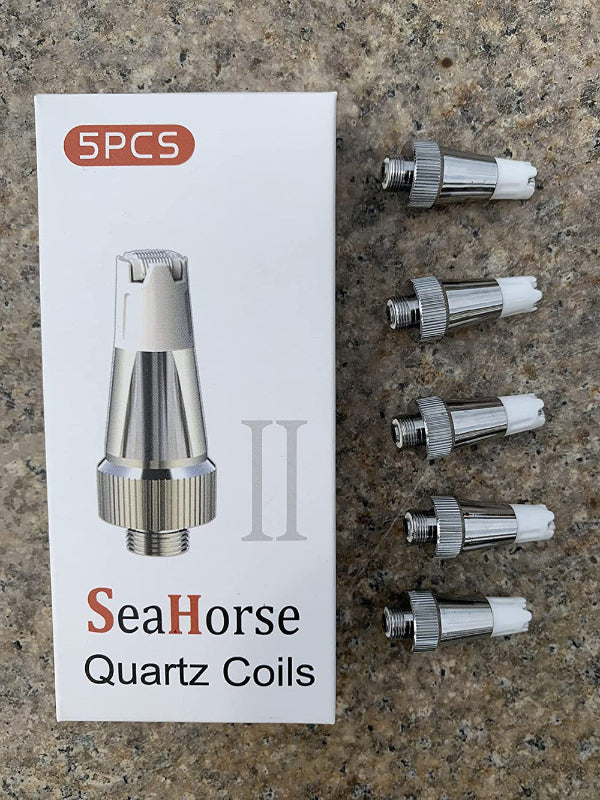 Lookah Seahorse Coil-II Ceramic 510 Vape Coils – Wax Dab Pen Replacement Coils (5-Pack)