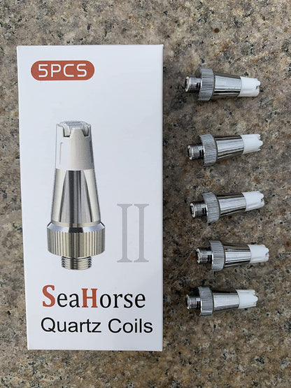 Lookah Seahorse Coil-II Ceramic 510 Vape Coils – Wax Dab Pen Replacement Coils (5-Pack)