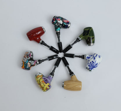 Pipe-Style 510 Vape Battery – CBD-Compatible Pipe Battery with Charger for Wax & Oil Cartridges