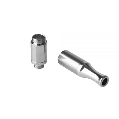 QJoy 510 Coil-less Wax Cartridge with Wickless Glass Coil – Stainless Steel Vape Atomizer for Dry Herb, Wax, and Concentrates