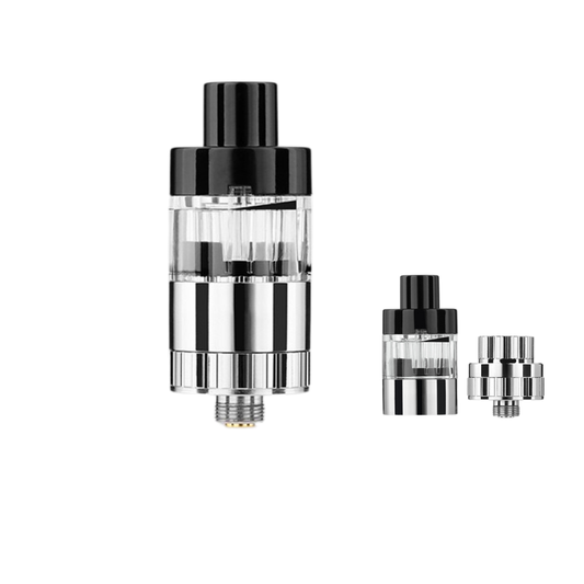 Thumb-L vape atomizer with 510 thread, adjustable airflow, and magnetic connection design